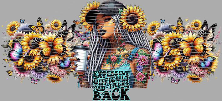 16oz Sunflower Girl-SU-343